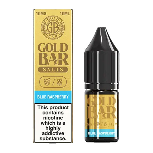 Gold Bar Salts - Blue Raspberry 10ml E-liquid Salt Nic