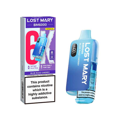 Lost Mary BM6000 - Rechargeable Replacement Pod Device - Blue Razz Cherry - Ubervape