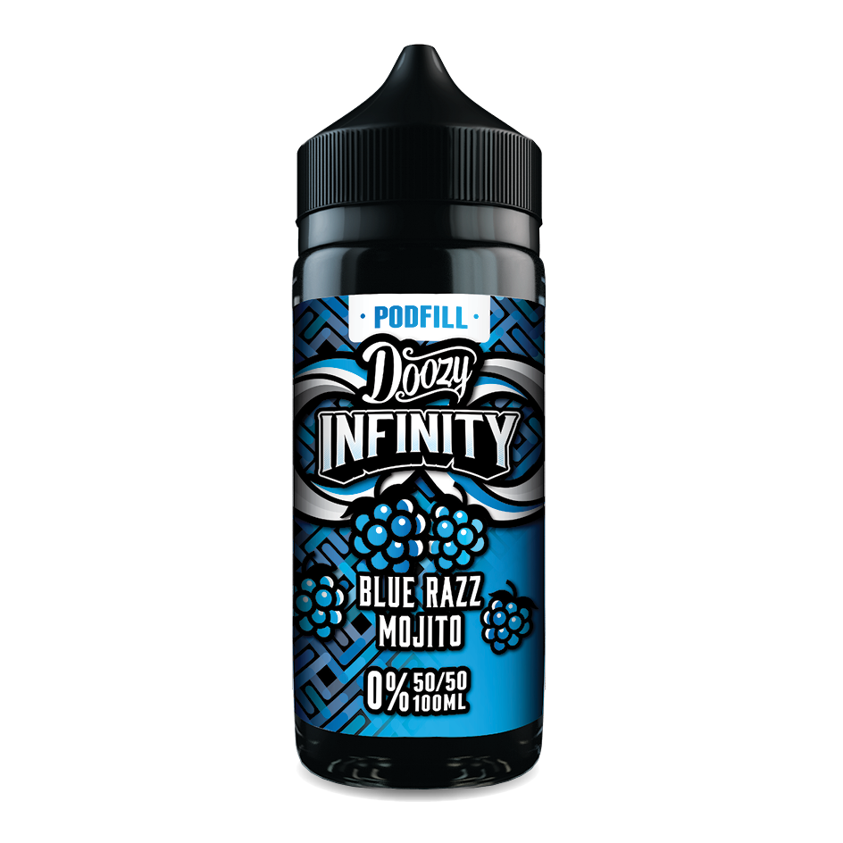Doozy Infinity Pod Fill - Blue Razz Mojito 120ml 50/50 Shortfill