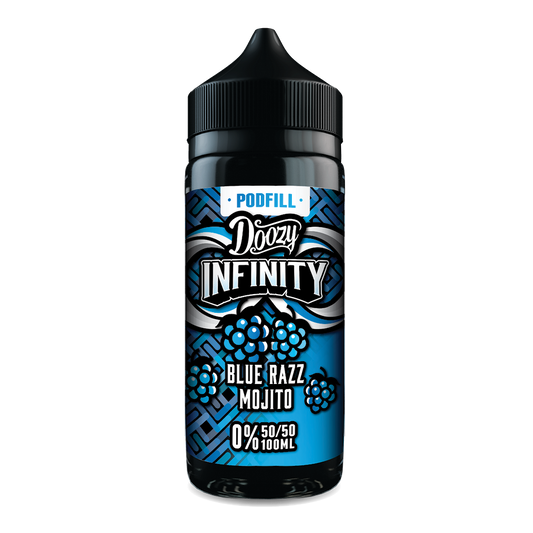 Doozy Infinity Pod Fill - Blue Razz Mojito 120ml 50/50 Shortfill