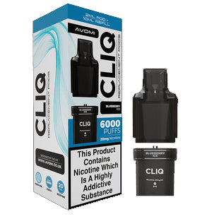 Avomi Cliq 6,000 Puff Refill Pods 12ml - Blueberry Ice