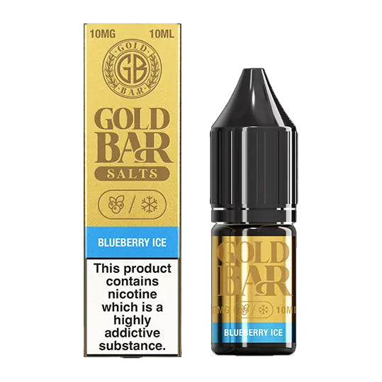 Gold Bar Salts - Blueberry Ice 10ml E-liquid Salt Nic