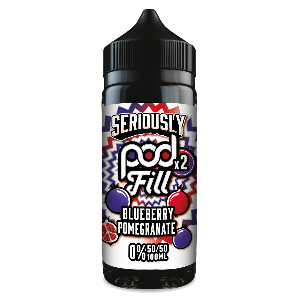 Seriously Doozy Pod Fill 2 - Blueberry Pomegranate 120ml 50/50 Shortfill