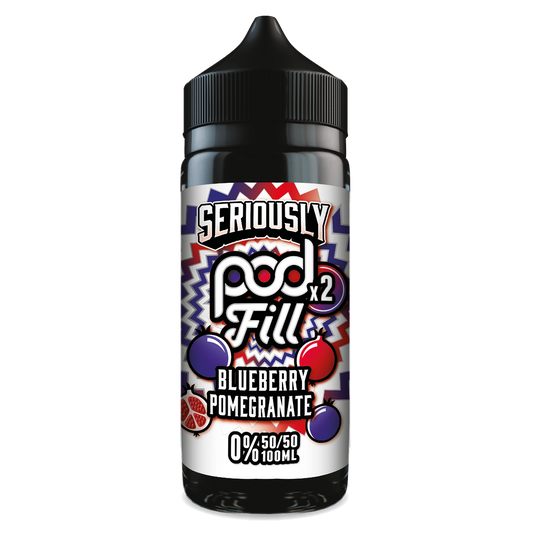 Seriously Doozy Pod Fill 2 - Blueberry Pomegranate 120ml 50/50 Shortfill