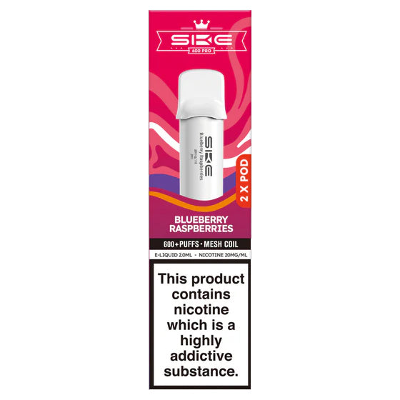 SKE 600 Pro Pods - Blueberry Raspberries - 2ml Pre-filled Pods x2 (Pack)