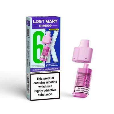 Lost Mary BM6000 - Replacement Pods - Blueberry Sour Raspberry