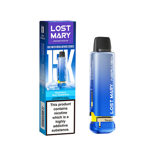 Lost Mary Nera15k - Rechargeable Disposable Pod Device - Blueberry Sour Raspberry