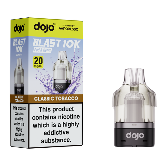 Vaporesso DOJO Blast 10K - Pod & Refill 10ml - Classic Tobacco