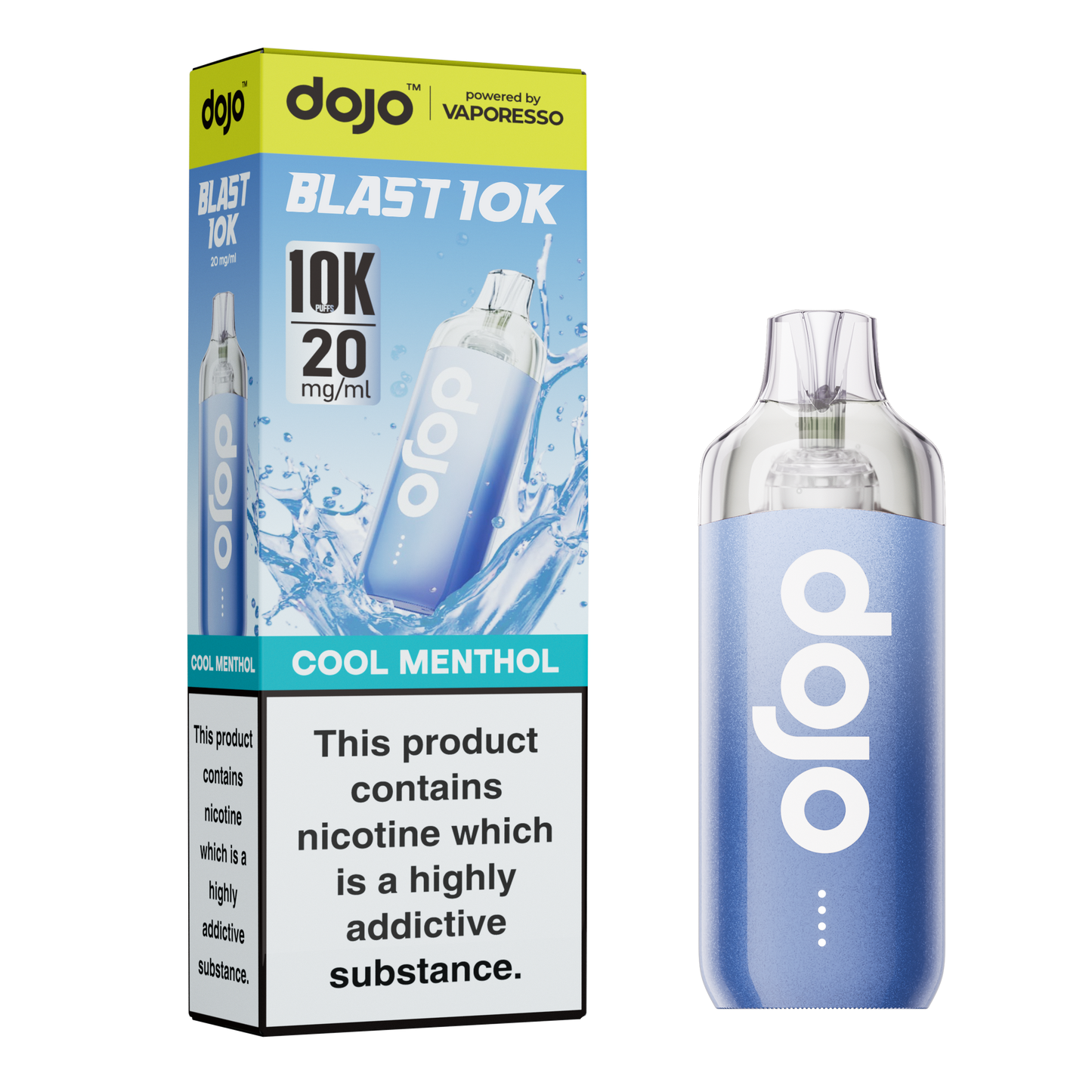 Vaporesso DOJO Blast 10K - Replacement Disposable Pod Device - Cool Menthol