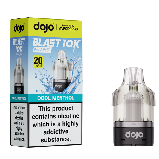 Vaporesso DOJO Blast 10K - Pod & Refill 10ml - Cool Menthol