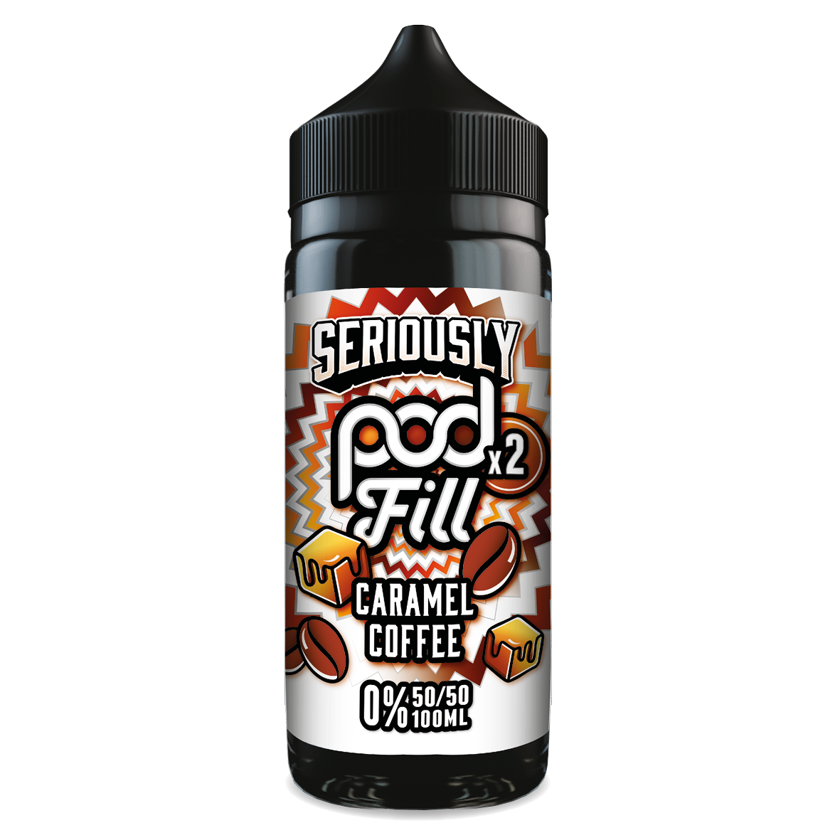 Seriously Doozy Pod Fill 2 - Caramel Coffee 120ml 50/50 Shortfill