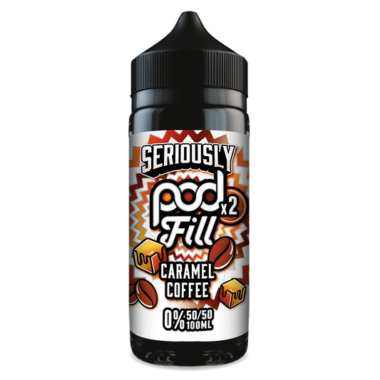 Seriously Doozy Pod Fill 2 - Caramel Coffee 120ml 50/50 Shortfill