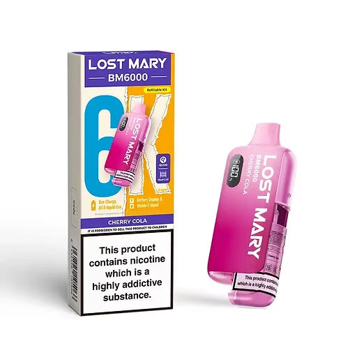 Lost Mary BM6000 - Rechargeable Replacement Pod Device - Cherry Cola