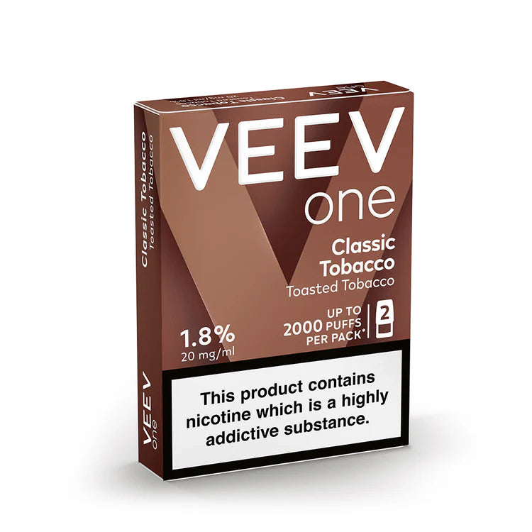 VEEV ONE - Classic Tobacco - 2ml Pre-filled Pods x2 (Pack)