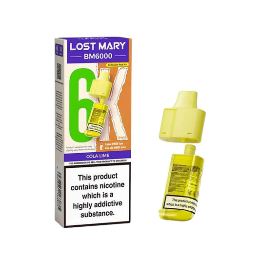 Lost Mary BM6000 - Replacement Pods - Cola Lime