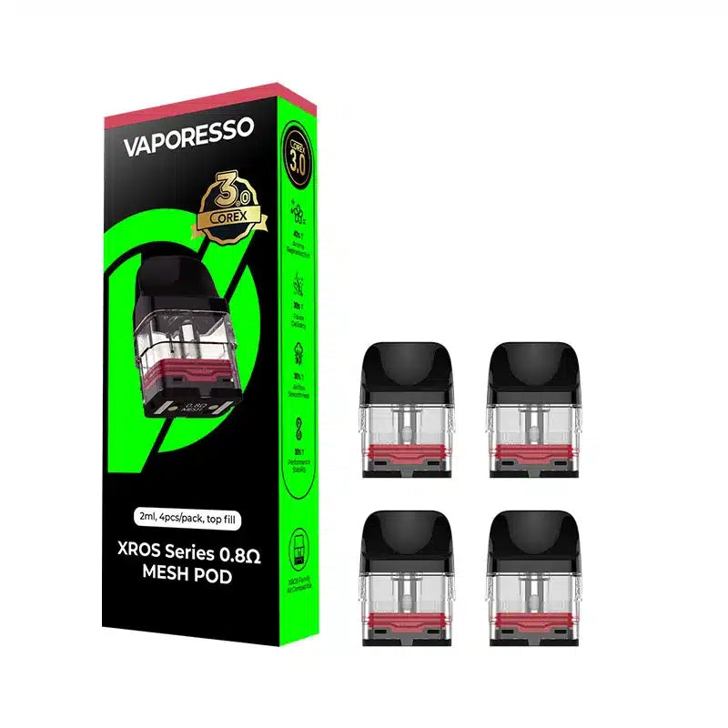Vaporesso XROS Corex 3.0 - 2ml Mesh Pod x 4 (Pack)