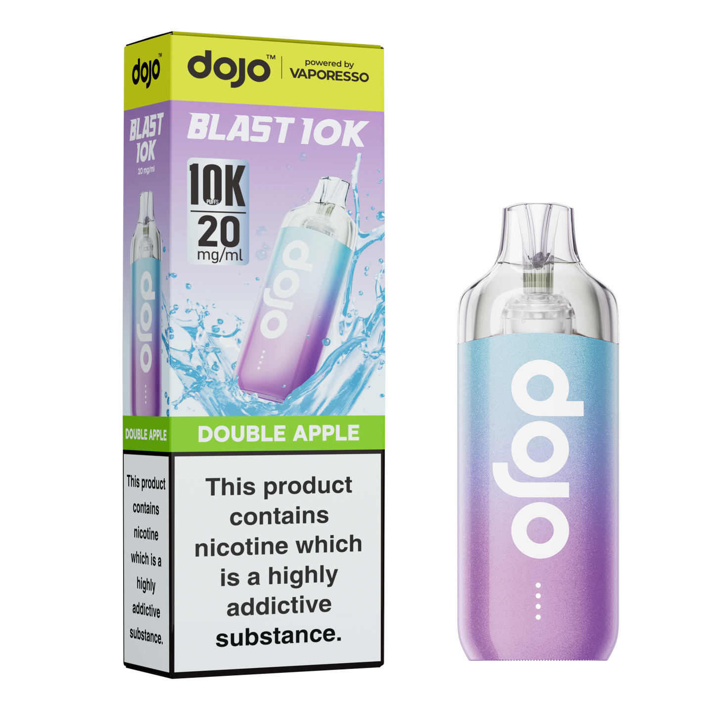Vaporesso DOJO Blast 10K - Replacement Disposable Pod Device - Double Apple