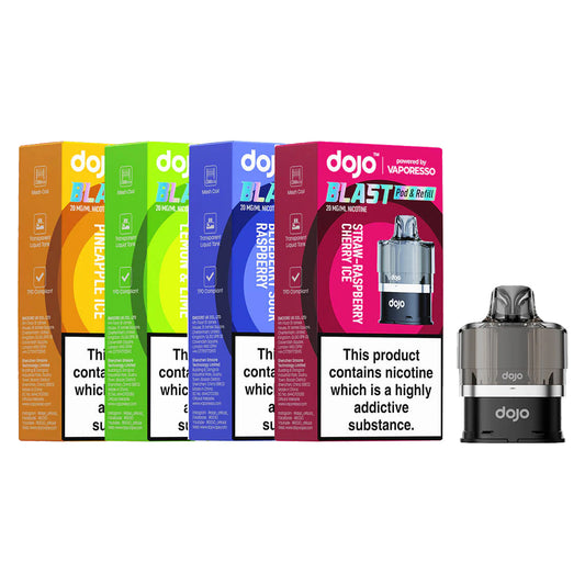 Vaporesso DOJO Blast 6000 - Replacement Pods - 10mg Salt Nic - Ubervape