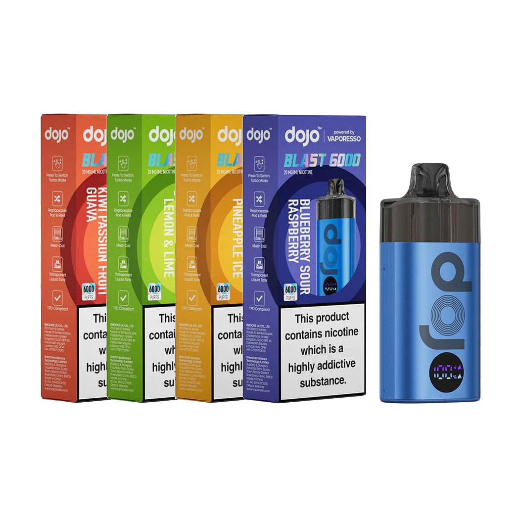 Vaporesso DOJO Blast 6000 - Rechargeable Disposable Pod Device - Ubervape