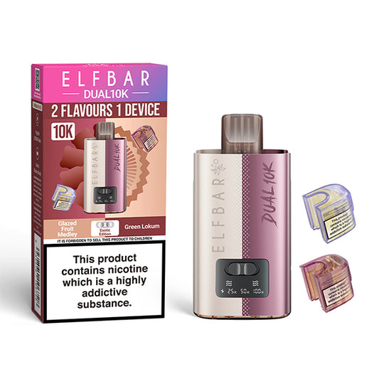 Elfbar Dual 10k - Rechargeable Disposable Pod Device - Exotic Edition