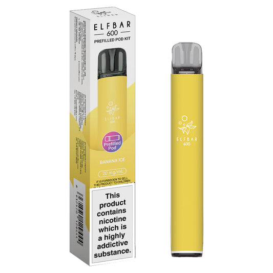 Elf Bar 600 - Prefilled Pod Device - Banana Ice