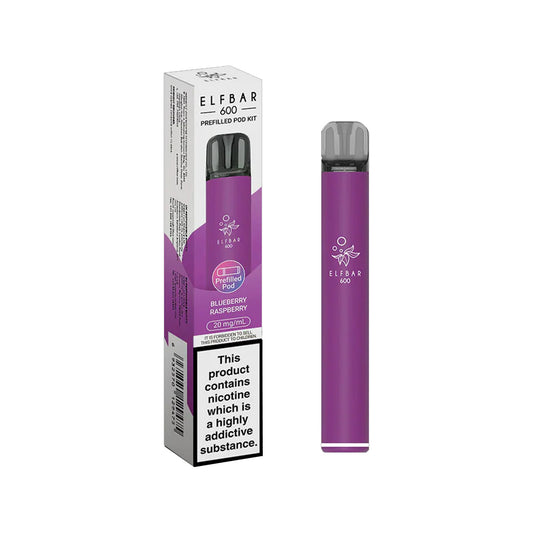 Elf Bar 600 - Prefilled Pod Device - Blueberry Raspberry