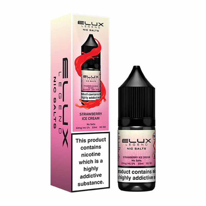 Elux Legend - Strawberry Ice Cream 10ml E-liquid Salt Nic - Ubervape