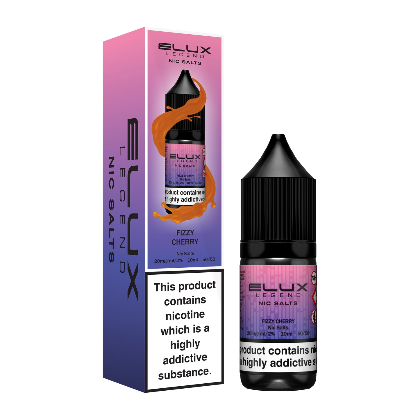 Elux Legend - Fizzy Cherry 10ml E-liquid Salt Nic