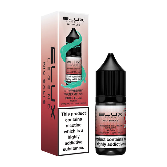 Elux Legend - Strawberry Watermelon Bubblegum 10ml E-liquid Salt Nic