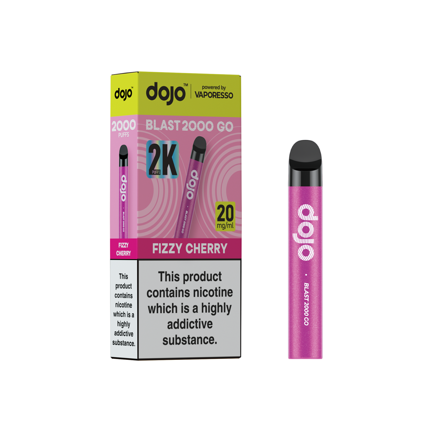 Vaporesso DOJO Blast 2000 Go - Recharge Pod Device - Fizzy Cherry