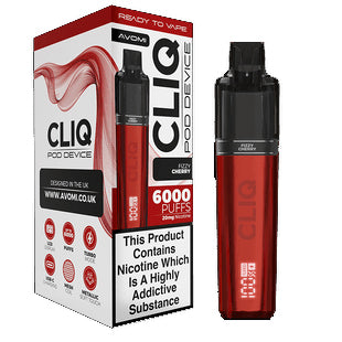 Avomi Cliq - 6,000 Puff Rechargeable Disposable - Fizzy Cherry