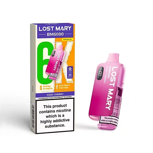Lost Mary BM6000 - Rechargeable Replacement Pod Device - Fizzy Cherry