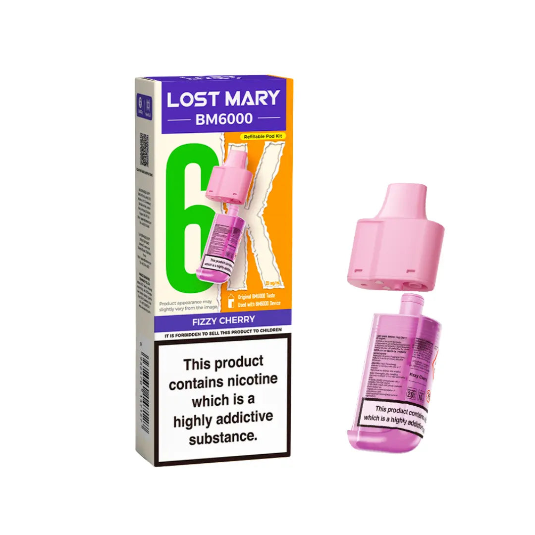 Lost Mary BM6000 - Replacement Pods - Fizzy Cherry