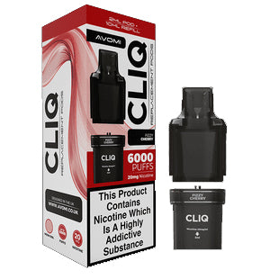 Avomi Cliq 6,000 Puff Refill Pods 12ml - Fizzy Cherry