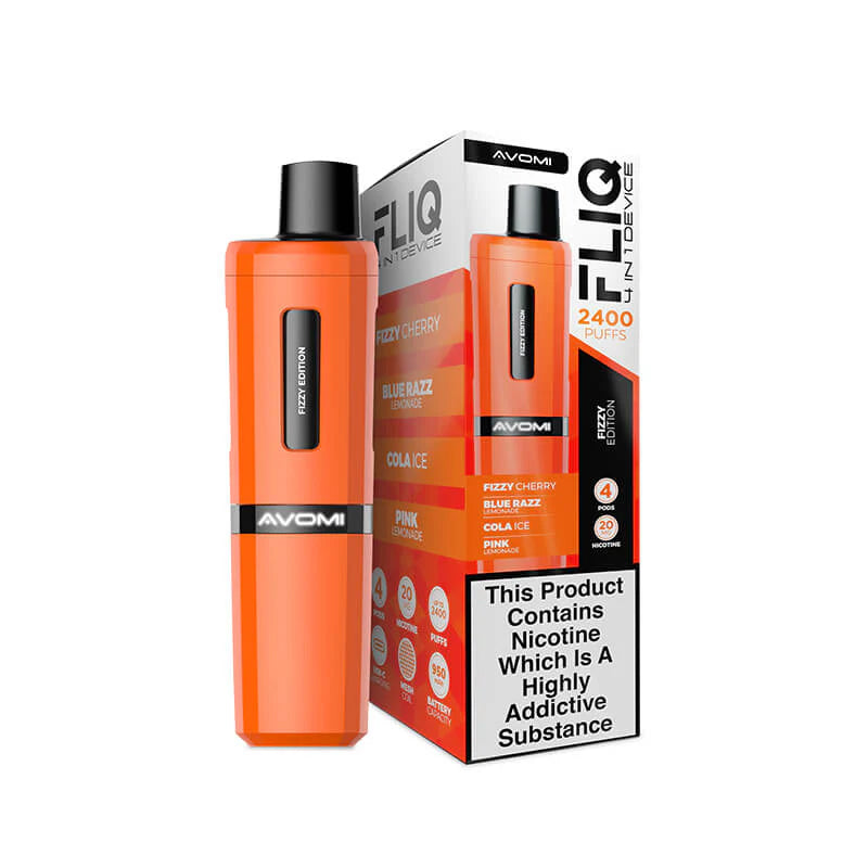 Avomi Fliq - 2400 Puff Rechargeable Disposable - Fizzy Edition