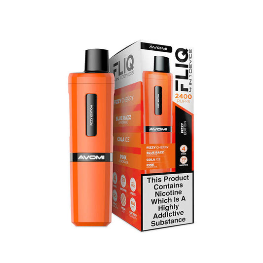 Avomi Fliq - 2400 Puff Rechargeable Disposable - Fizzy Edition