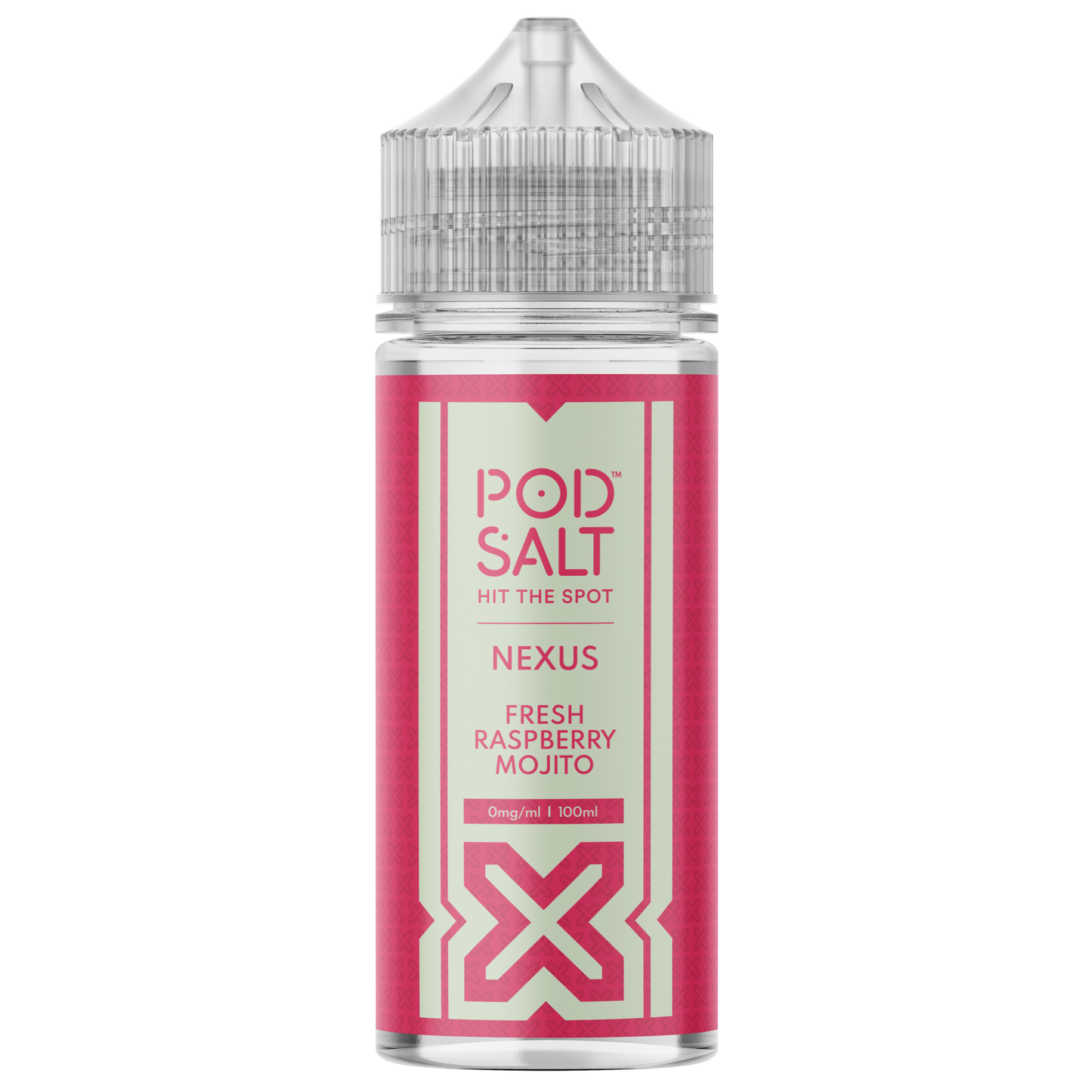 Pod Salt Nexus - Fresh Raspberry Mojito E-liquid 120ML Shortfill