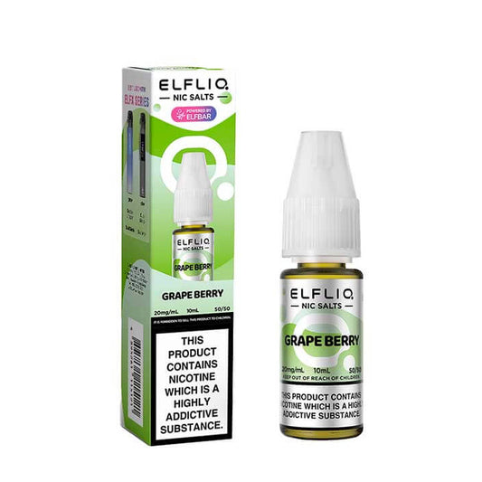 Elf Bar ELFLIQ - Grape Berry 10ml E-liquid Salt Nic