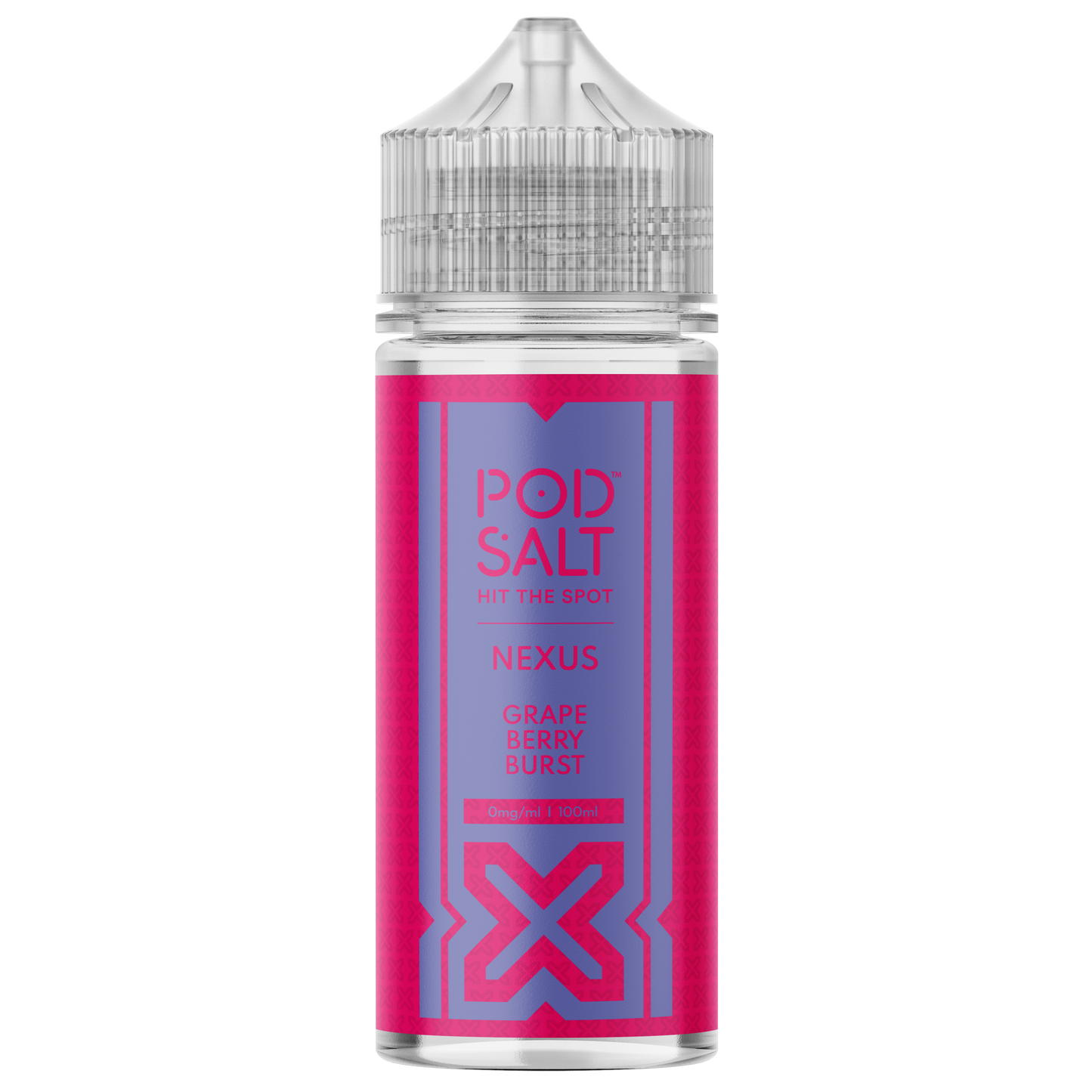Pod Salt Nexus - Grape Berry Burst E-liquid 120ML Shortfill