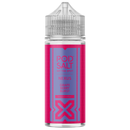 Pod Salt Nexus - Grape Berry Burst E-liquid 120ML Shortfill