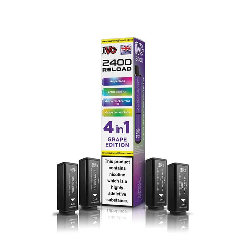 IVG 2400 4in1 Reload - Replacement Pods - Grape Edition
