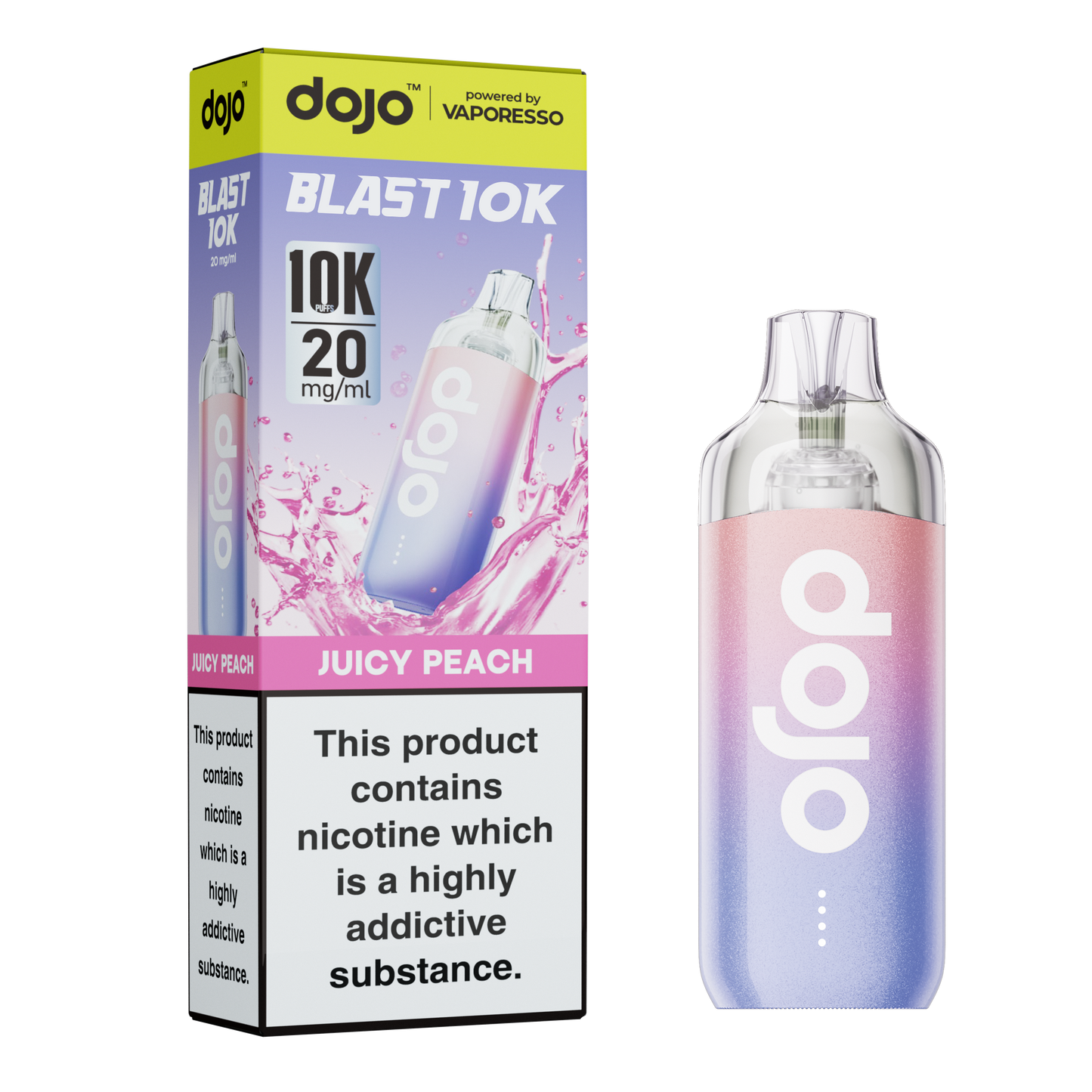 Vaporesso DOJO Blast 10K - Replacement Disposable Pod Device - Juicy Peach