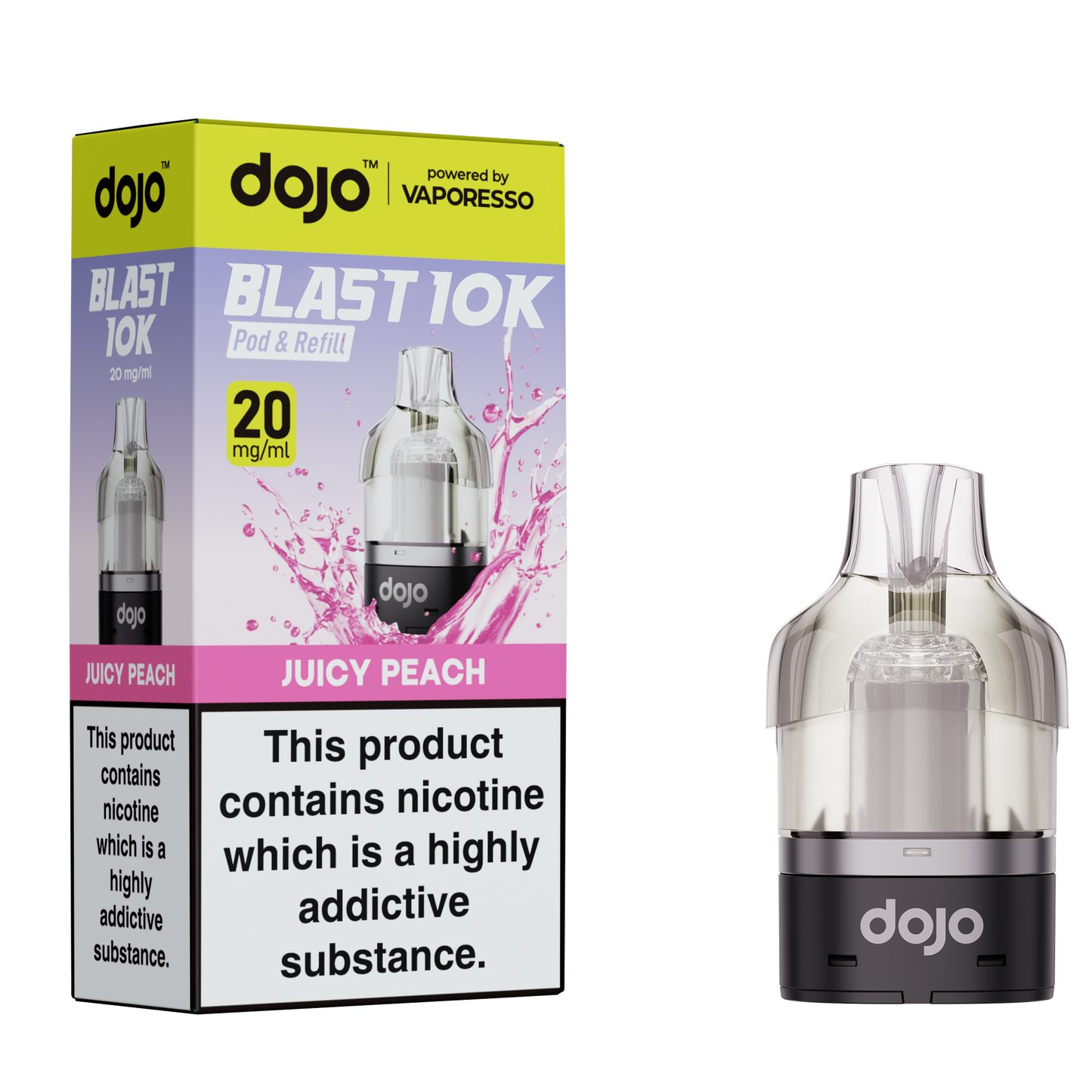 Vaporesso DOJO Blast 10K - Pod & Refill 10ml - Juicy Peach