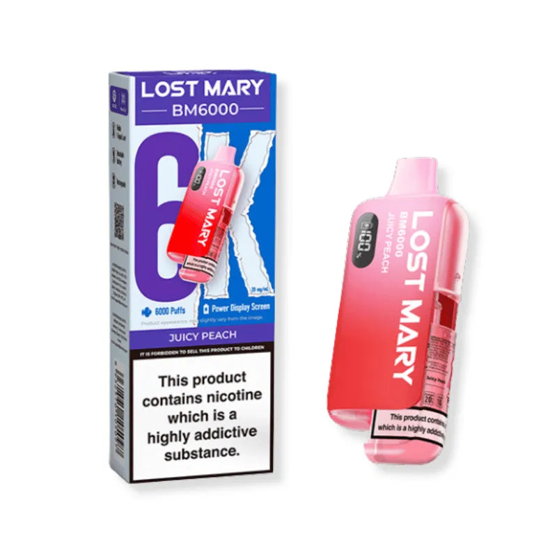 Lost Mary BM6000 - Rechargeable Replacement Pod Device - Juicy Peach