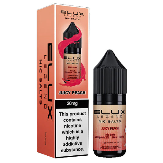 Elux Legend - Juicy Peach 10ml E-liquid Salt Nic