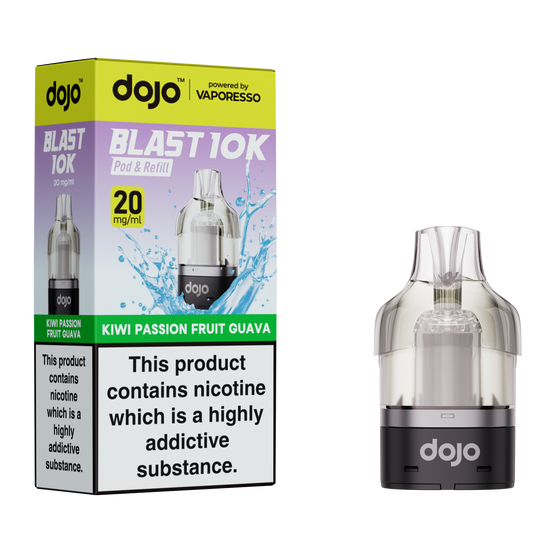 Vaporesso DOJO Blast 10K - Pod & Refill 10ml - Kiwi Passionfruit Guava