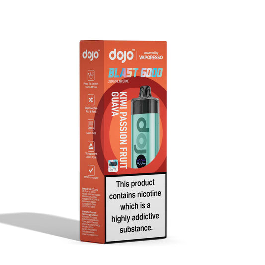 Vaporesso DOJO Blast 6000 - Rechargeable Disposable Pod Device - Kiwi Passionfruit Guava