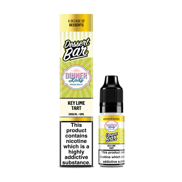 Dinner Lady Dessert Bar - Key Lime Tart - 10ml Salt E-liquid - Ubervape