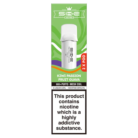 SKE 600 Pro Pods - Kiwi Passionfruit Guava - 2ml Pre-filled Pods x2 (Pack)