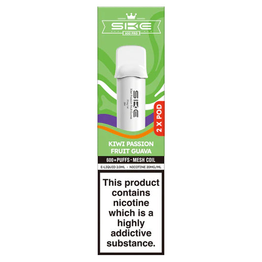 SKE 600 Pro Pods - Kiwi Passionfruit Guava - 2ml Pre-filled Pods x2 (Pack)